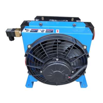 Ali baba gold supplier standard excavator hydraulic oil cooler with 24v fan for tractor