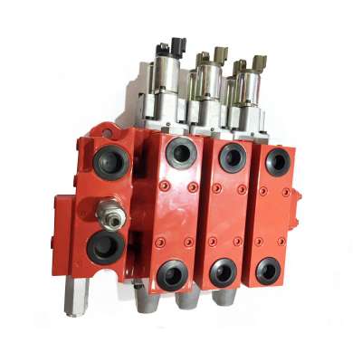 Manufacturer china12v 24vdc electro proportional hydraulic valve 4 solenoid with remote